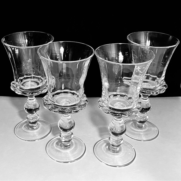 4 SOUTHERN LIVING ‘Emerson’ Wine Glasses / DISCONTINUED / Chip On 1 Base / RARE! - Picture 3 of 11